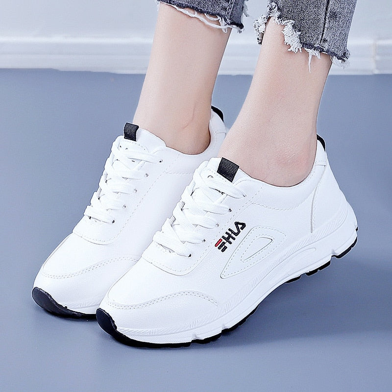 White Shoes For Women Sneakers 2023 Breathable Women&amp;#39;s Sports Shoes Outdoor Walking Flats Woman Spring Casual Shoe Lady Sneaker