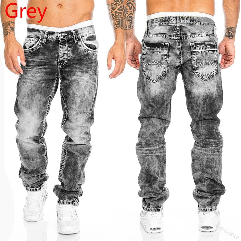 Straight Jeans Man Vintage Wash Denim pants Spring Summer Boyfriend baggy Jeans men Streetwear Cacual Designer Cowboy Trousers