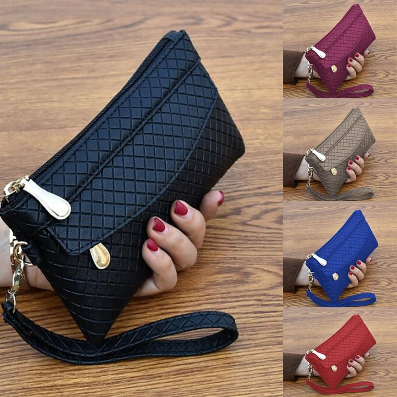 New Fashion Pu Leather Women Wallet Clutch Women&amp;#39;s Purse Best Phone Wallet Female Case Phone Pocket Purse Coin Bag