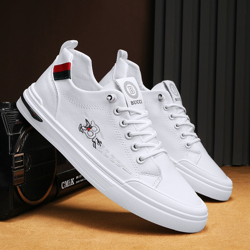 2023 New White Shoes Trendy and Versatile Men&amp;#39;s Casual Shoes Outdoor Walking Shoes Comfortable Zapatillas Hombre