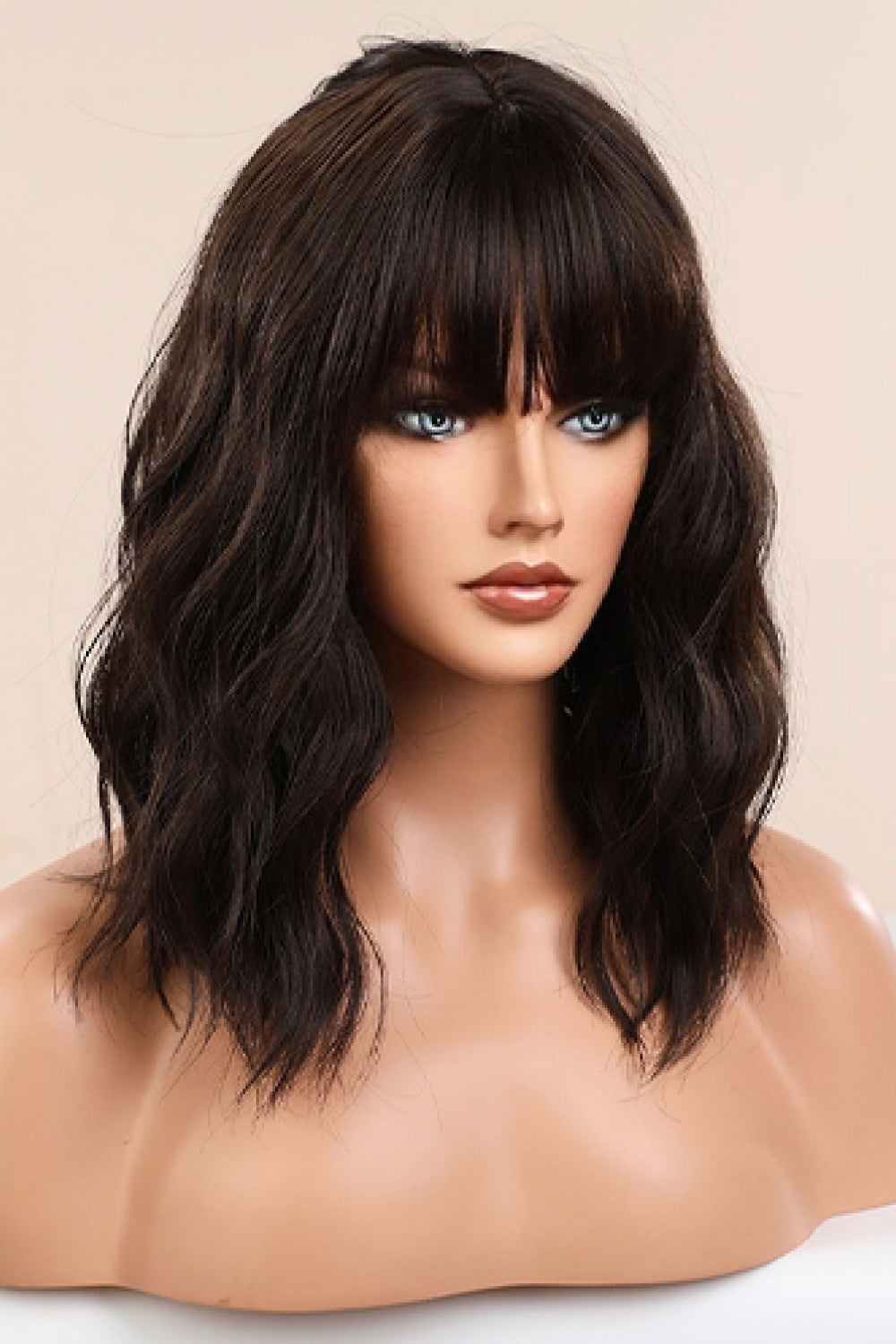 Natural Looking Synthetic Full Machine Bobo Wigs 12&#39;&#39;